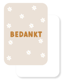 Mini kaartje | Bedankt