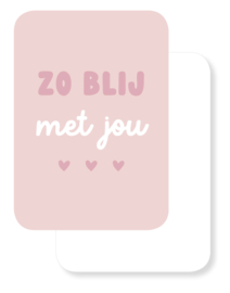 Mini kaartje | Zo blij met jou