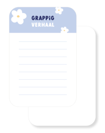 Journal / scrapboek kaartjes | Blije briefjes | 10 stuks