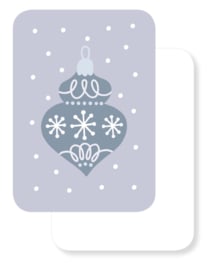 Mini kaartje | Kerstbal
