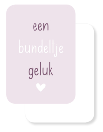 Mini kaartje | Bundeltje geluk