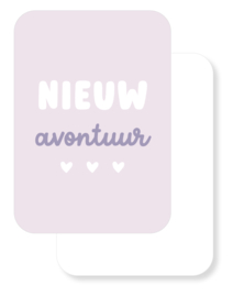 Mini kaartje | Nieuw avontuur