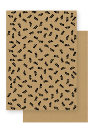 Papierpakketje | Basis & puur | A5 formaat | 6 stuks