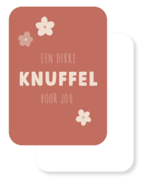Mini kaartje | Liefde | Een dikke knuffel voor jou