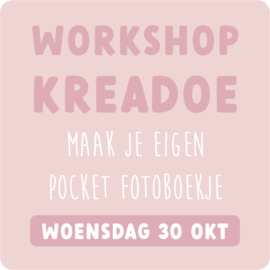 KREADOE WORKSHOP | WOENSDAG 30 OKT