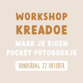 Workshop KreaDoe | Donderdag 22 oktober | Maak je eigen pocket fotoboekje