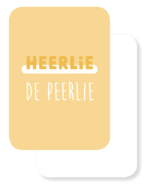 Mini kaartje | Heerlie de peerlie