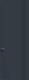 4 Lijns Freeslijndeur - Zwart - Large - Maatwerkdeur t/m 1200 x 2700 mm