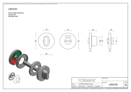 Formani Basic LBWC50 - Toiletgarnituur - PVD Gunmetal