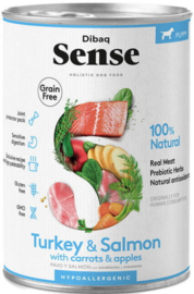 Dibaq Sense Nat Hondenvoer – Zalm & Kalkoen (puppy) 380 gram