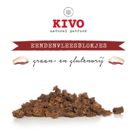 Kivo Vleesblokjes Eend 400 gram