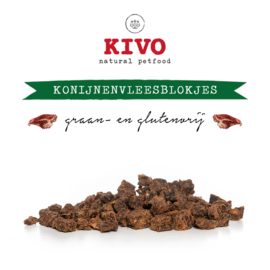 Kivo vleesblokjes Konijn 400 gram