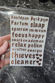 Roller labels.