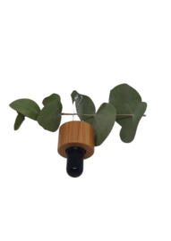 Gekleurde pipet dop met bamboe ring. 5ml&15ml