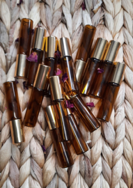 Roller amber dop goud.