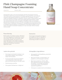 Pink Champagne Foaming Handsoap Concentrate. + foamzeep fles.