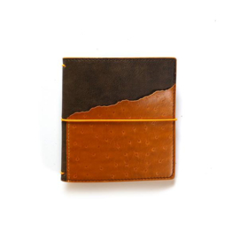 ECD vierkanten Mini Journal Espresso Ochre,Chic Black