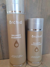 Orchid balance shampoo en conditioner voor normaal tot droog haar