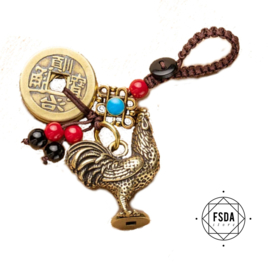 Feng Shui Amulet voor Bescherming - Haan en Chinese Munten