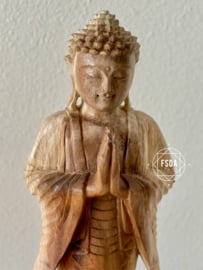 Houten Feng Shui Boeddha 48cm - Handgemaakt op Bali