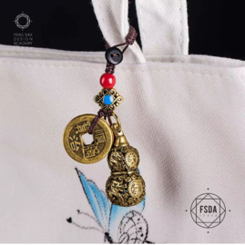 Feng Shui Amulet voor Bescherming - Wu Lou en Chinese Munten