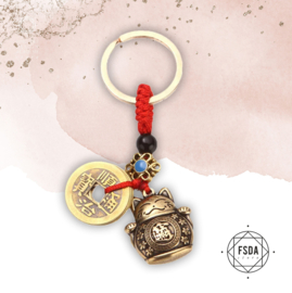 Feng Shui Amulet voor Geluk - Lucky Cat en Chinese Munten