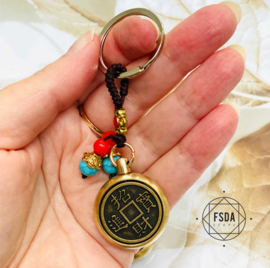 Feng Shui Amulet voor bescherming - Konijn en Chinese Munt