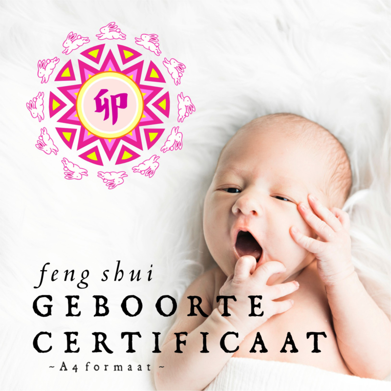 Feng Shui Geboorte Certificaat voor de kinderkamer
