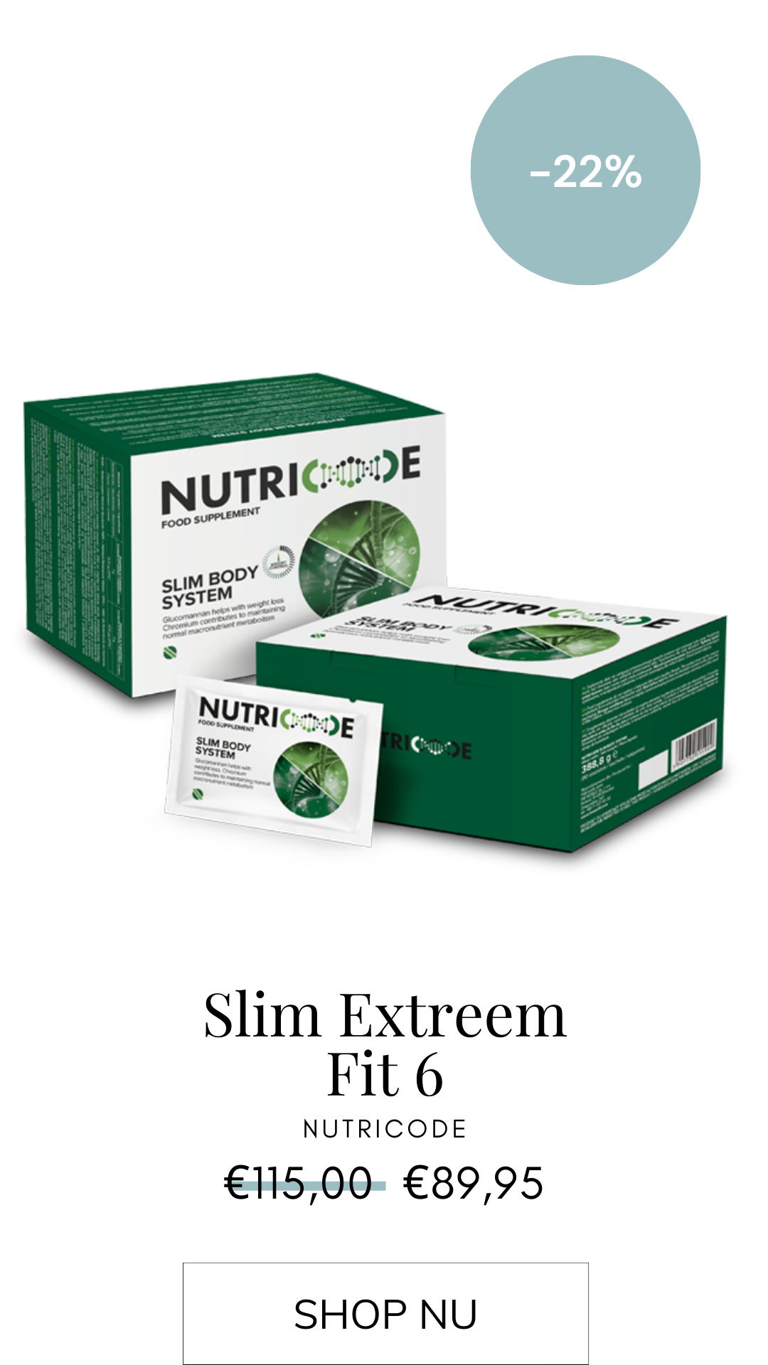 Parfumhuis | Nutricode Slim Body Extreem