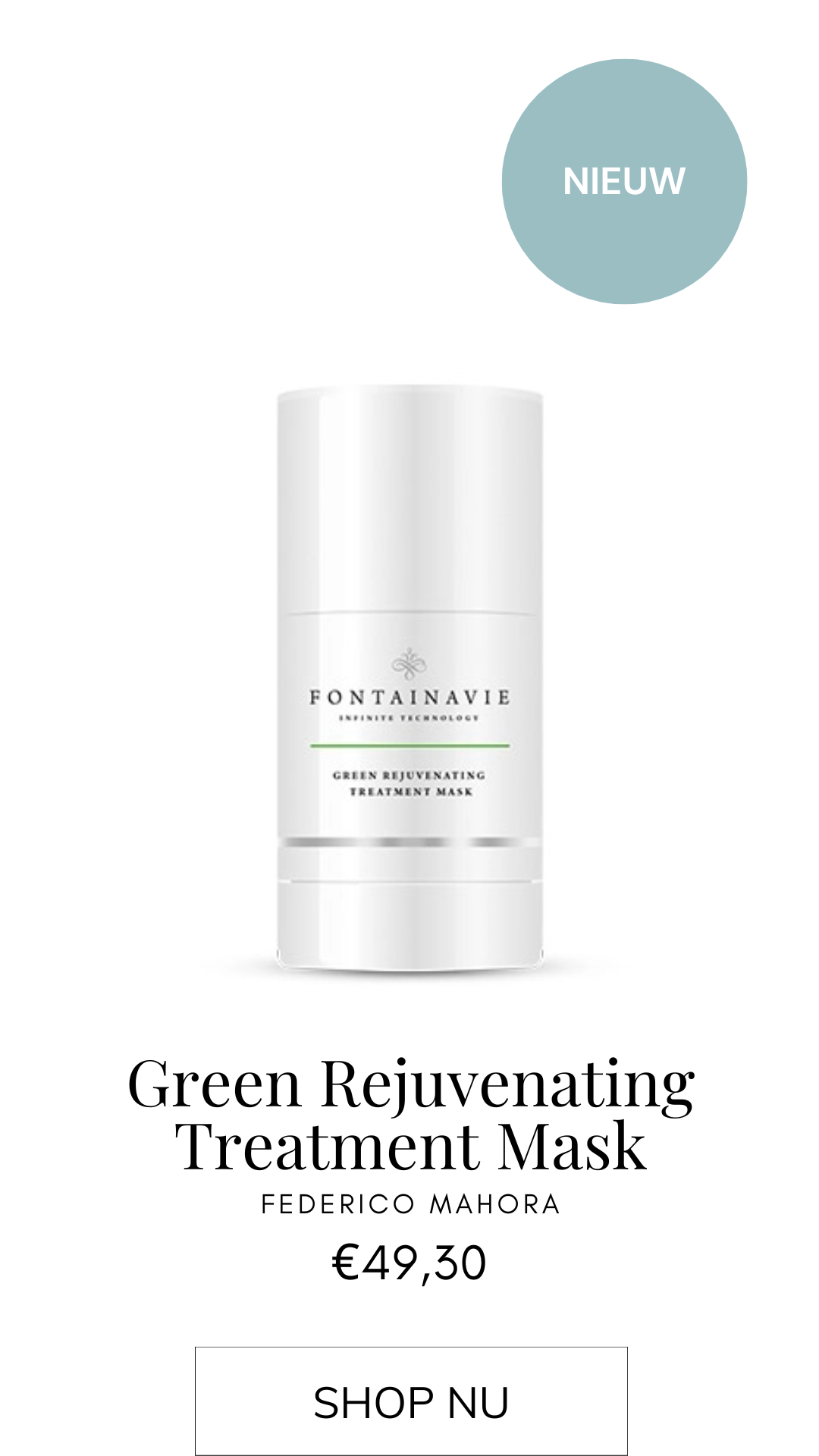 Parfumhuis | Fontainavie Green Rejuvenating Treatment Mask