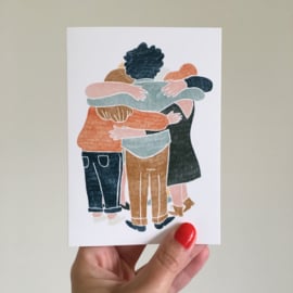 greeting card group hug