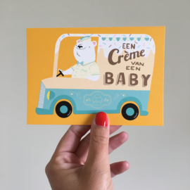postcard Een crème van een baby