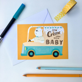 postcard Een crème van een baby