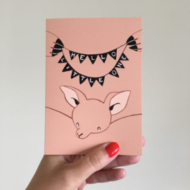 greeting card kangooroo baby