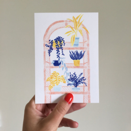 greeting card home is where my plants are