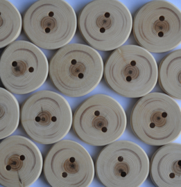 Knoop - Taxushout - diameter 2,5 cm