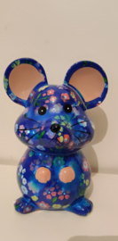 Pomme Pidou Mouse Martha M Blauwe Bloemen