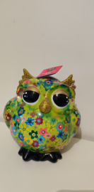 Pomme Pidou Owl Olive M Groene Bloemen