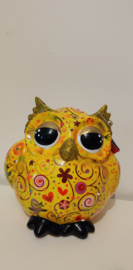 Pomme Pidou Owl Olive M Gele Bloemen