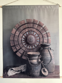 Wanddoek Nepalese pot 81 x 63