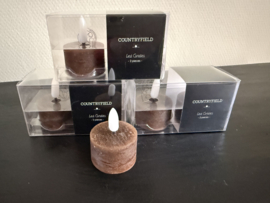 Countryfield waxine lichtjes bruin