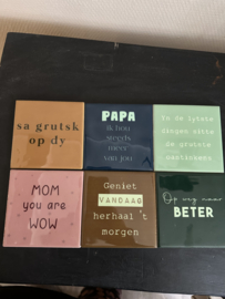 Rekje en Tegeltjes met tekst