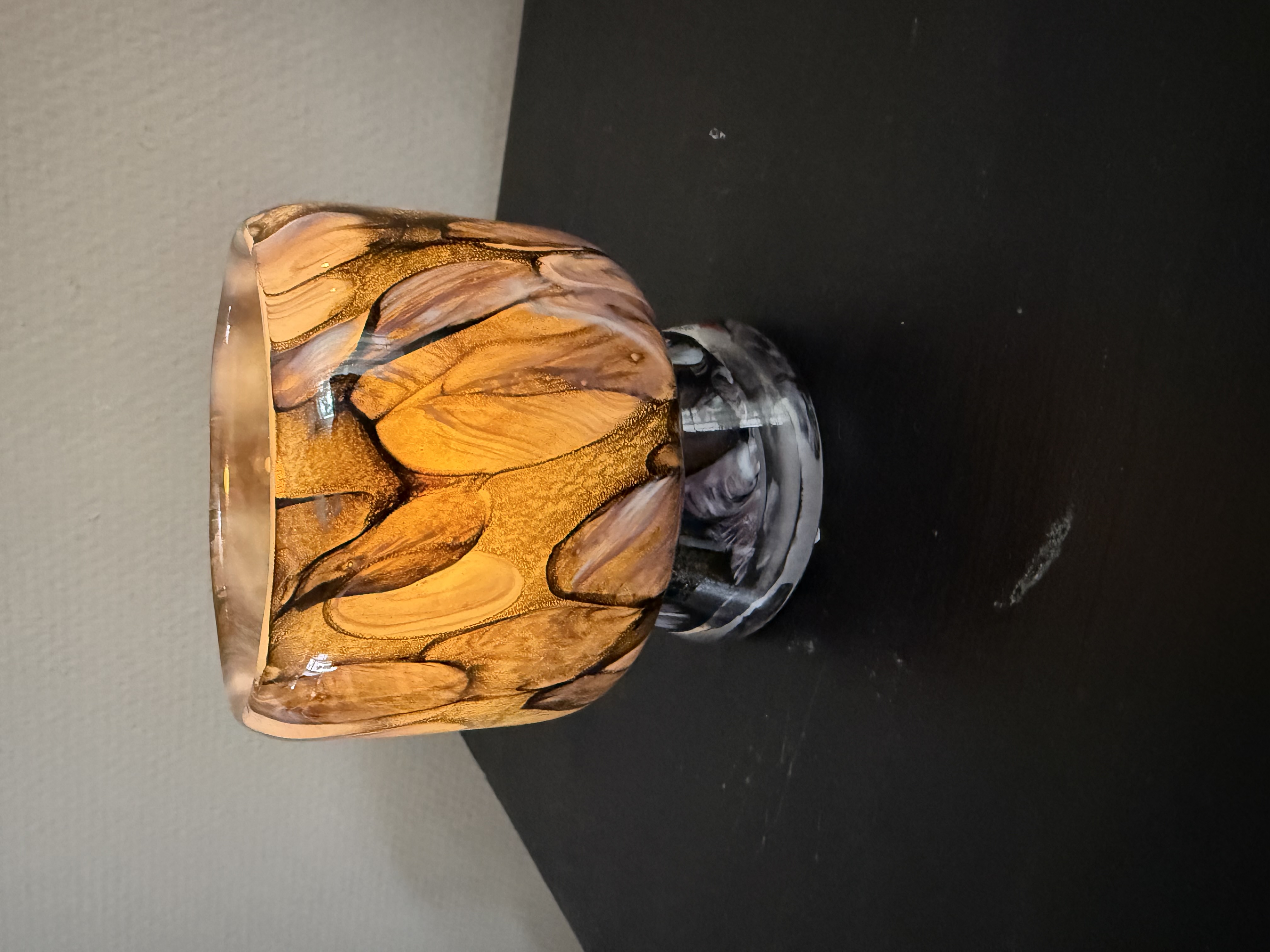 Hand geblazen sfeerlicht glas