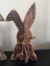 Houten haas geleefd hout