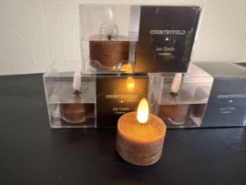 Countryfield waxine lichtjes bruin