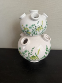 Tulpenvaas bloemen groen/wit