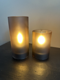Led Sfeerlichtje glas mat