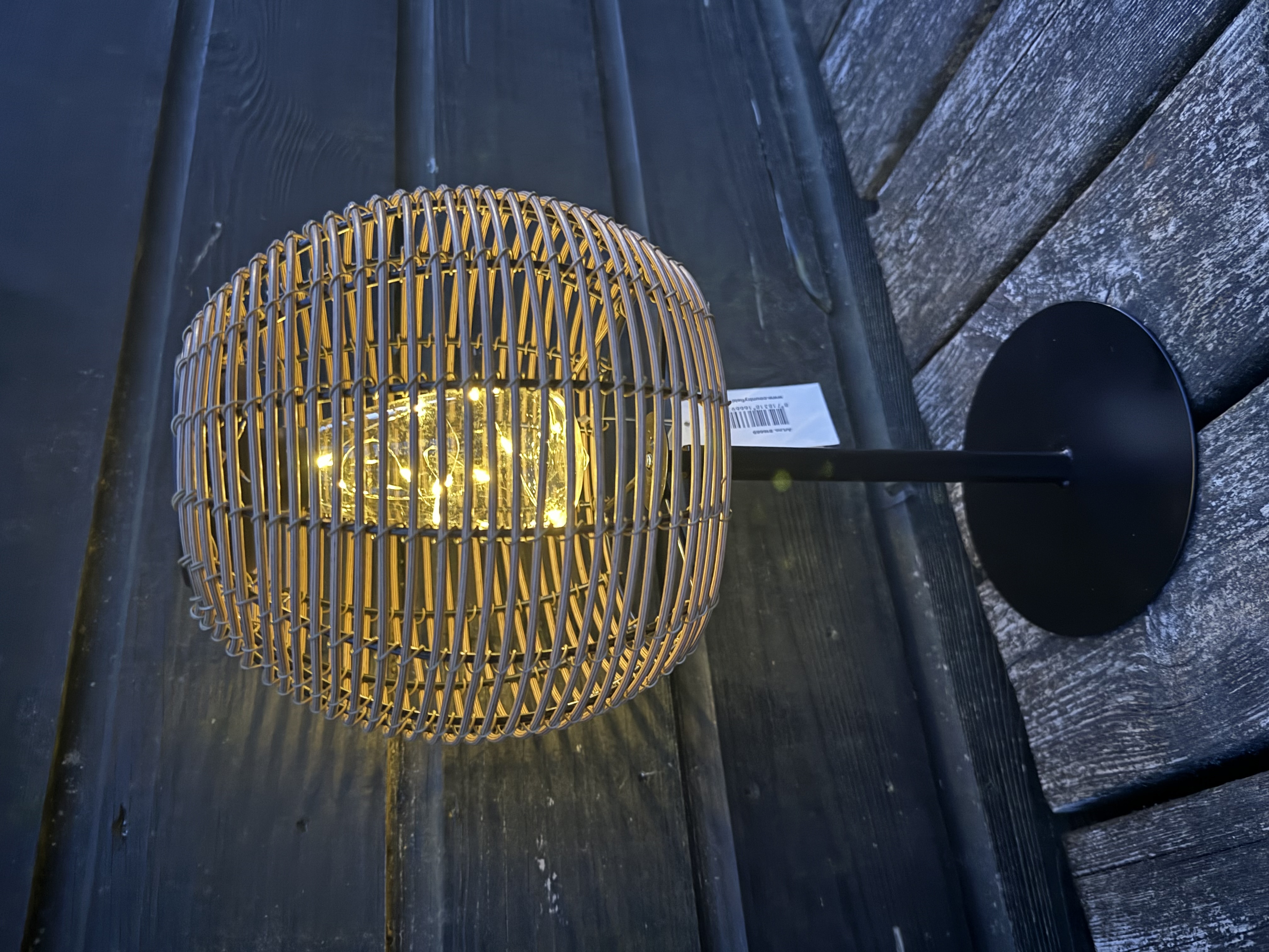 Solar tafellamp rotan