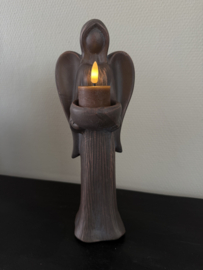 Angel  met waxinehouder