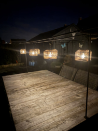 Solar hang lamp vierkant